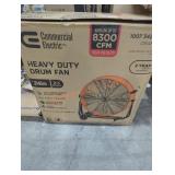 Commercial Electric heavy duty drum fan 24"