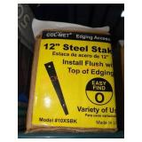 Col Met Metal Edging 12" Steel Stakes