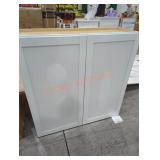 36" x 13" x 36" white wall cabinet