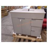 Leona 36 in. W x 22 in. D x 38 in. H Single Sink