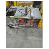 Ridgid Corded Table Saw w/ Rolling Cart