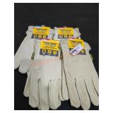 4 Pairs of Gloves 3 Large 1 Medium