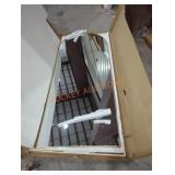 Large Gold Framed Arch Mirror 70.5" x 29.5"