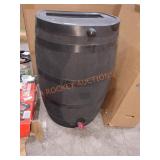 RTS Home Accents 50 Gal. Rain Barrel Black