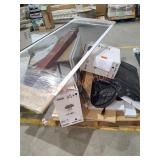 Skid Lot of Misc. Household Items, cabinets,
