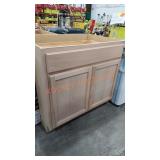 Natural Wood Base Cabinet