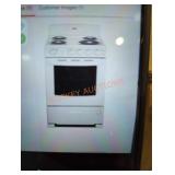 1 24" 2.9 cu ft electric range white