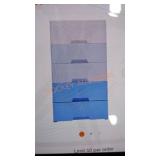 Gradient Blue Plastic Storage Cabinet