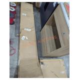 White Double Sliding Barn Door 48" x 84"