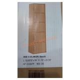 Hodedah Import Beech Color 5Cabinet Stand