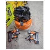 Ridgid 6 gallon air compressor & 2 tool combo kit