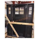 Steves & Sons Black Exterior Door 64"x84"