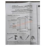 Cordless Faux Wood Blind, Tan