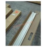 White wooden door frame