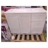 Glacier Bay 43"W x 19"D x 35"H Single Sink Vanity