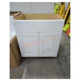White Base Cabinet 35" x 29-5/8" x 25"