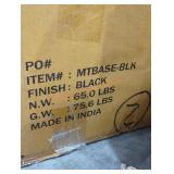 40" Enzo Black Round Marble Top Dining Table