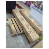 Veikous Hardtop Gazebo w/ Grey Curtains + Netting