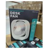 1 box 5" portable fan USB 8 pack