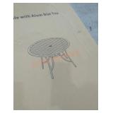 Portside 48" round aluminum dining table