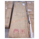 55" Electric Height Adjustable Desk, Rustic Brown