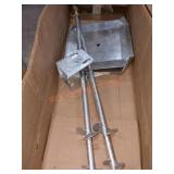 4 in. x 4 in. to 36 in. Steel Deck Foot Anchor