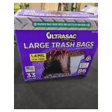 Large Trash Bags 33 Gallon 86 Bags