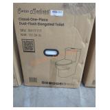 Swiss Madison One Piece Elongated Toilet, White