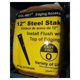 Col Met Metal Edging 12" Steel Stakes