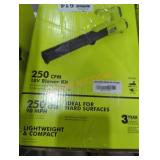 Ryobi 18v 250 cfm blower kit