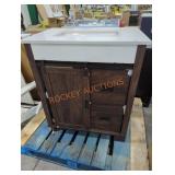 30" x 20" x 35" wooden bathroom vanity
