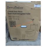 Swiss Madison One Piece Elongated Toilet, White