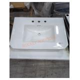 White Porcelain Sink 32" x 22" x 7"