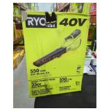 Ryobi 40v 550 cfm blower kit