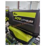 Ryobi 40v 6 ah battery and charger