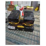 2 DeWalt 20v 10ah batteries and dual charger