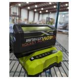 Ryobi 40v 6 ah battery and charger
