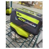 Ryobi 40v 6 ah battery and charger