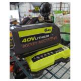 Ryobi 40v 6 ah battery and charger
