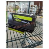 Ryobi 40v 6 ah battery and charger