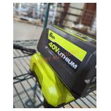 Ryobi 40v 6 ah battery and charger