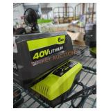Ryobi 40v 6 ah battery and charger