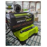 Ryobi 40v 6 ah battery and charger