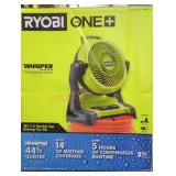 Ryobi 18V 7.5" Bucket Top Misting Fan Kit