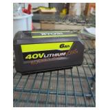 Ryobi 40v 6 ah battery