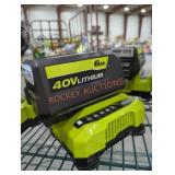 Ryobi 40v 6 ah battery and charger