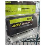 Ryobi 40v 6 ah battery