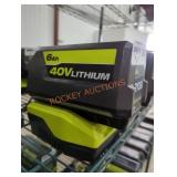 Ryobi 40v 6 ah battery and charger