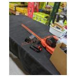 Black and decker 20v cordless 22" hedge trimmer