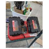 2 Milwaukee M18 8 ah batteries and charger